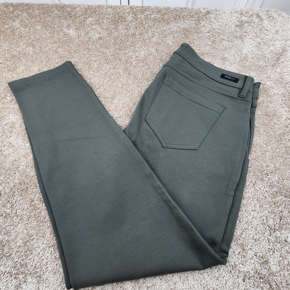 LIVERPOOL JEANS COMPANY GREEN ELASTIC WAIST DRSSS‎ STRETCH PANTS SZ 8/25